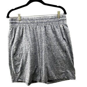 Zuda Active‎ Shorts Mens Medium M Blue Heather 7.5'' Inseam Running Gym Lounge